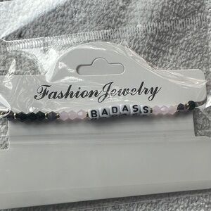 Fashion Jewelry Bold Black and Pink Bracelet